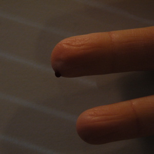 Hanging drop of my blood