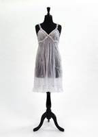 Artist’s “peeled” dress