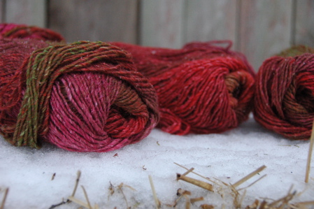 Yarn on hay December 7