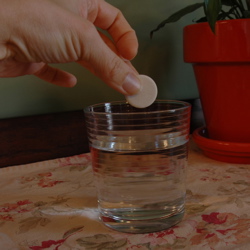 Hand, tablet, water