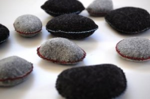 Woolly rocks by Stephanie Congdon Barnes