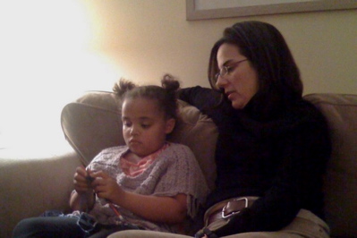 Encouraging the youngest student, 11.27.2008