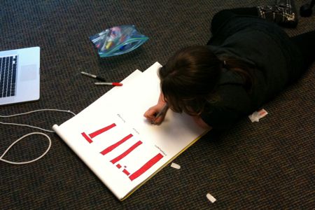 Grace comes to work with Jane and finds the art supplies.