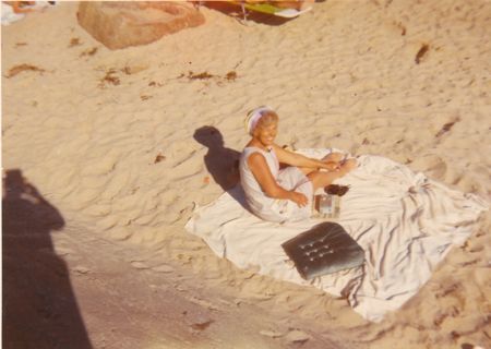 Ellen Lindberg, some beach, somewhere, 1971