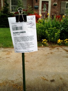 homemade seed marker