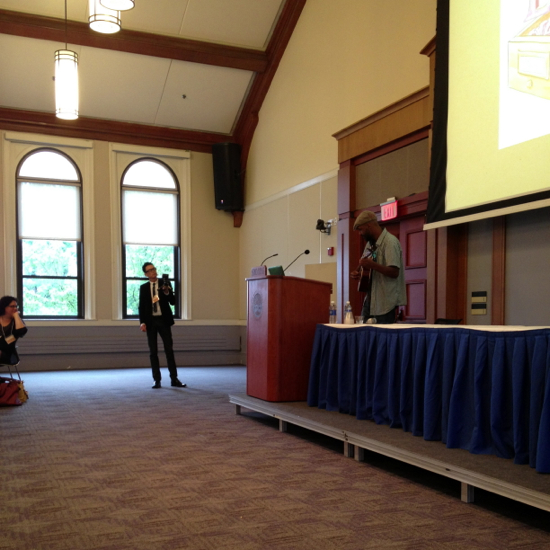 Shane plays; Jack records.